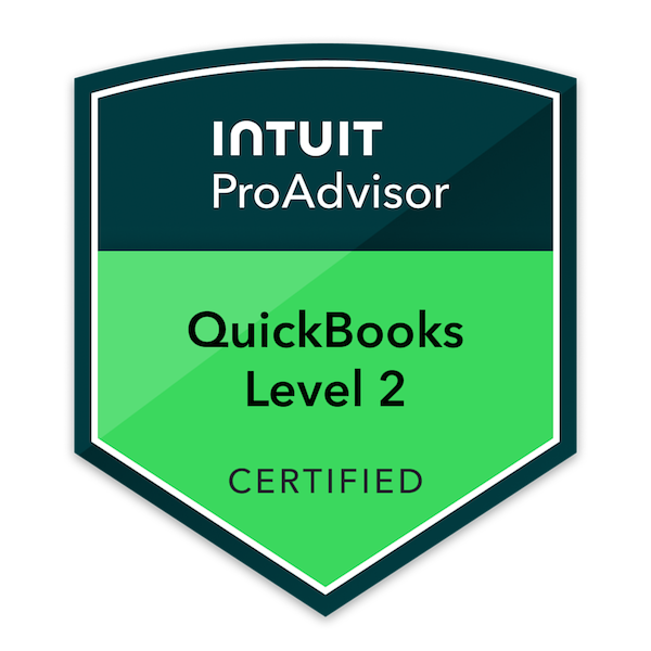 Certified QuickBooks ProAdvisor badge